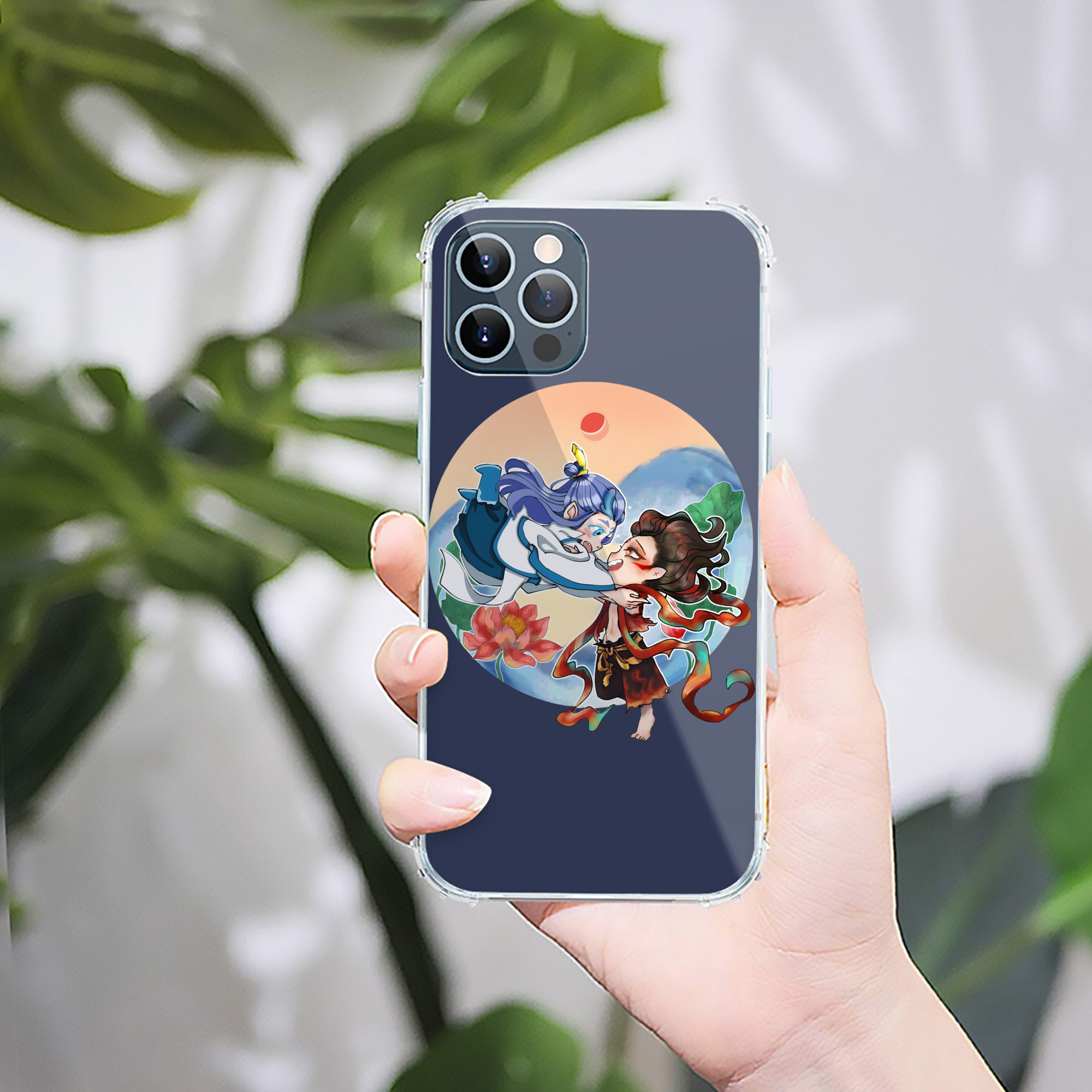 （画像用） Ne Zha 2 ナタ 魔童の大暴れ 【iPhone 12シリーズ対応】透明スマホケース（クリアソフトケース）